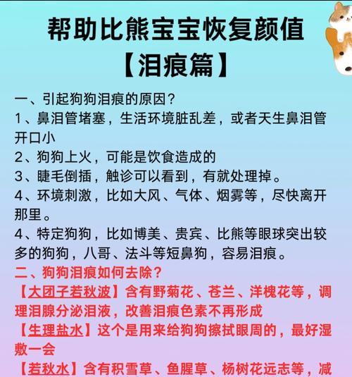 比熊吃鸡胸肉导致泪痕的原因？